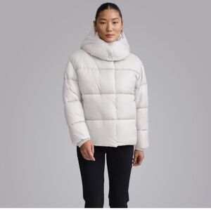 NWT NVLT Anthropologie Cire Wonder Puffer Vegan Jacket White IVORY S